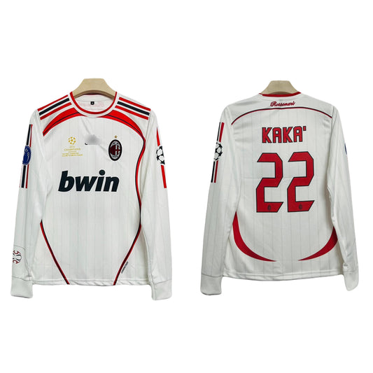 Ac Milan Ucl final Edition 2006-07 Away Kit Kaka Full Sleeve Embroidery  - P1487
