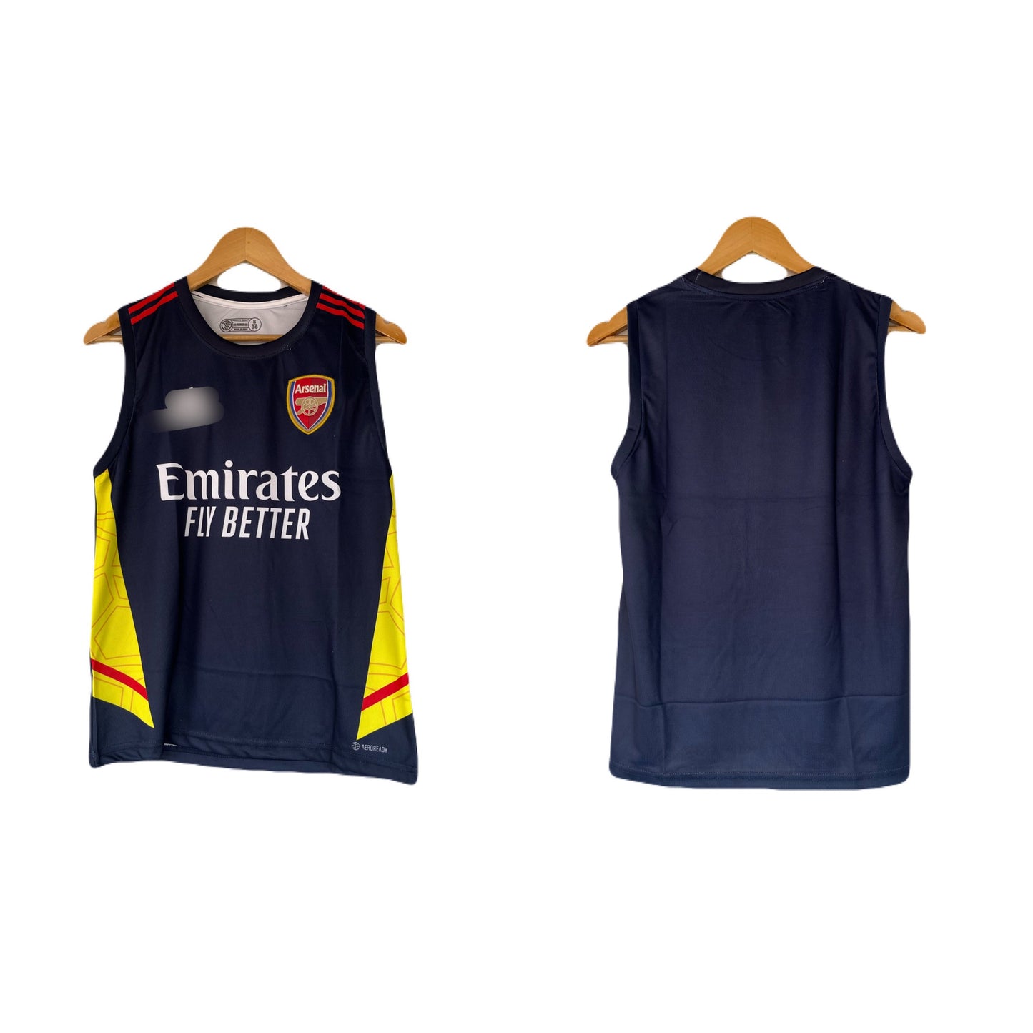 Arsenal plane back sleevless bibs embroidery -  P1563