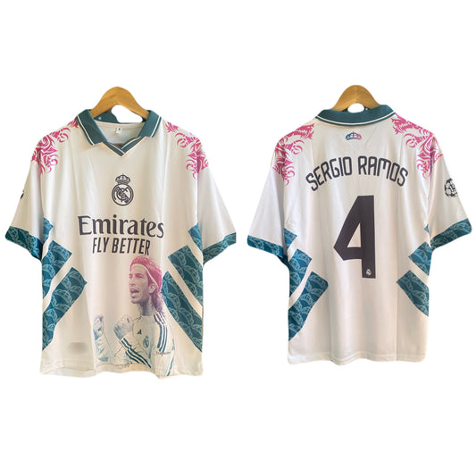 Sergio Ramos Real Madrid Special Edition Five Sleeve Collar Jersey - P2829 | BMG STORE