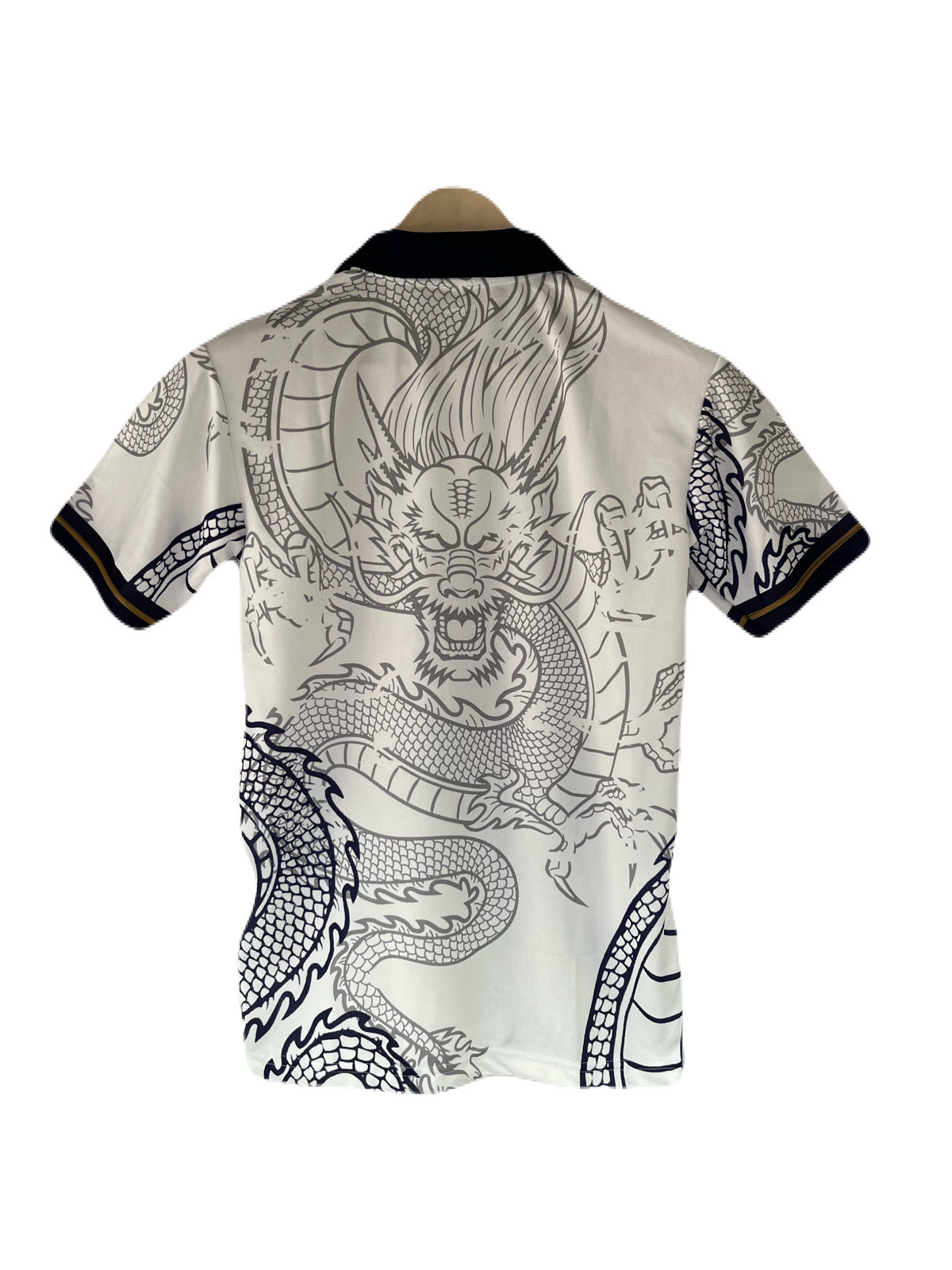 Real Madrid Dragon Edition No name collar  half sleeve jersey -
