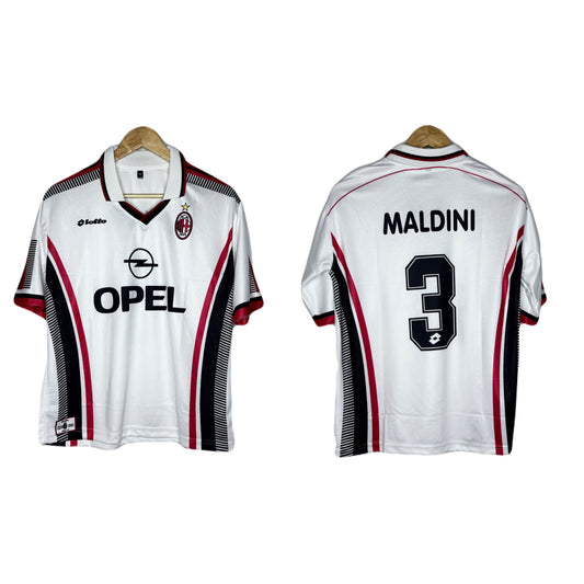 Ac Milan 1997-98 Away Kit Maldini Five Sleeve - bmg store