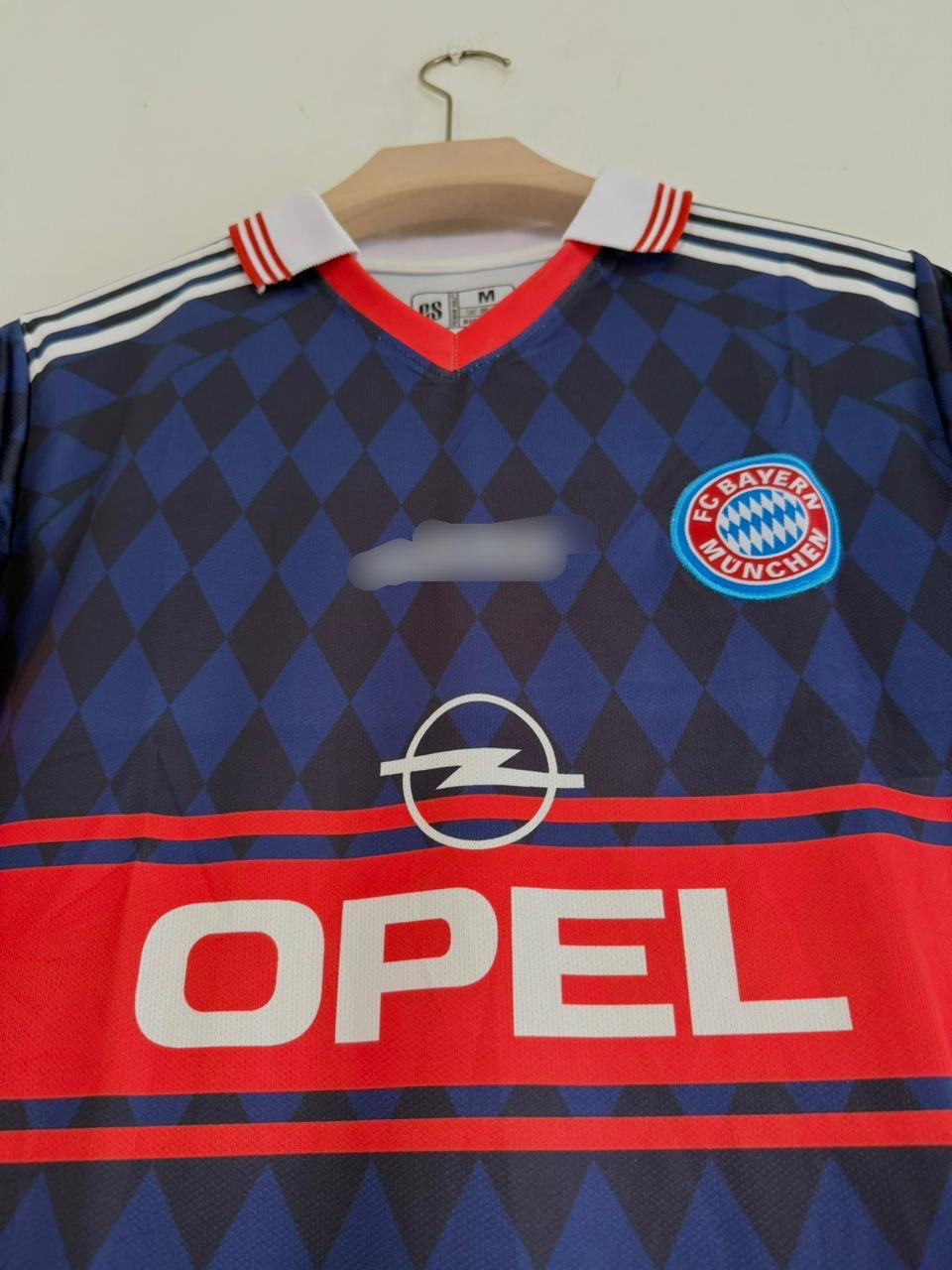 Bayern munich 1998 Matthaus jersey Half sleeve collar Embroidery -P1664
