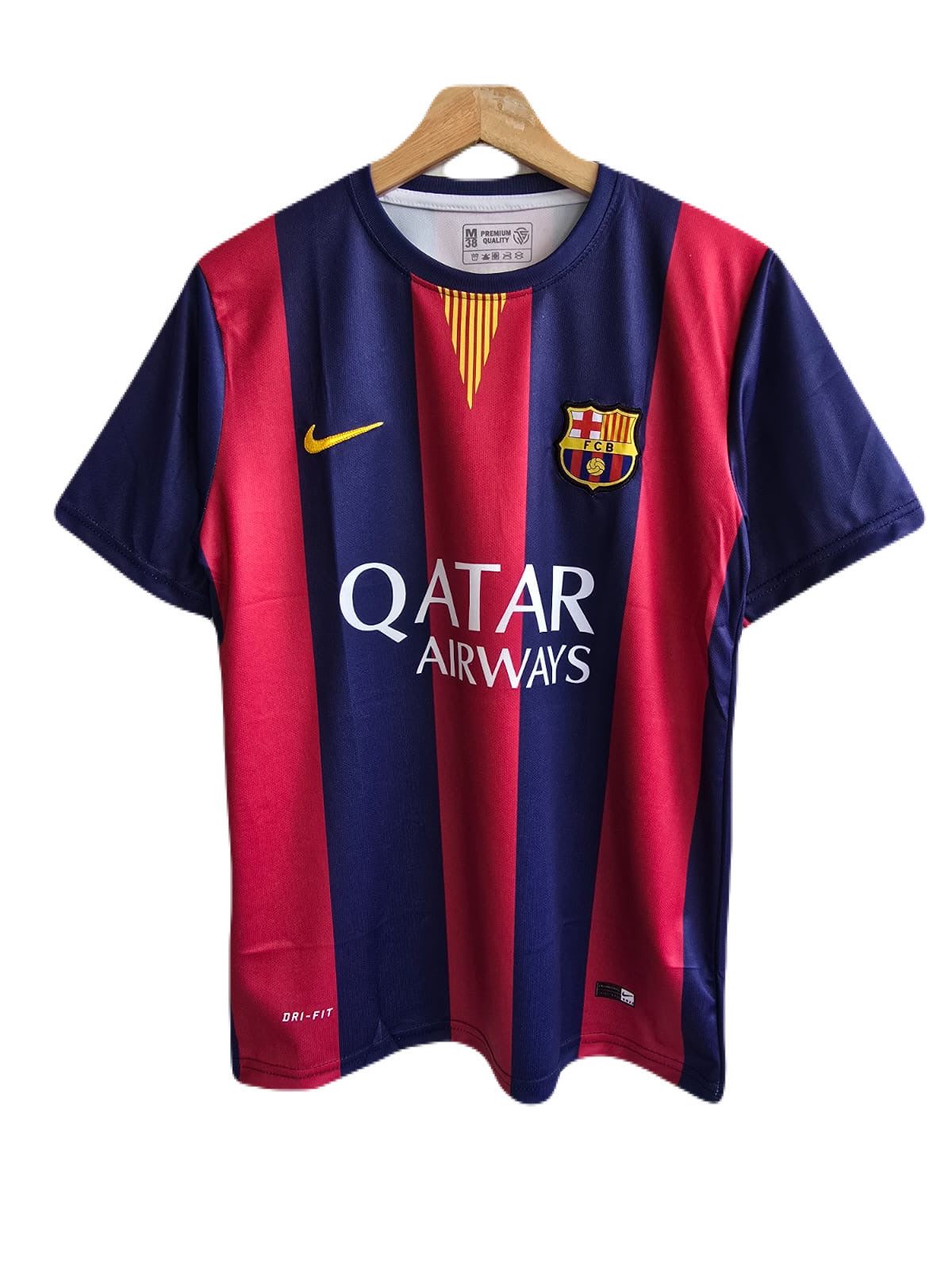 Messi 2015 Barcelona home jersey embroidery  - P1035 ms retro store