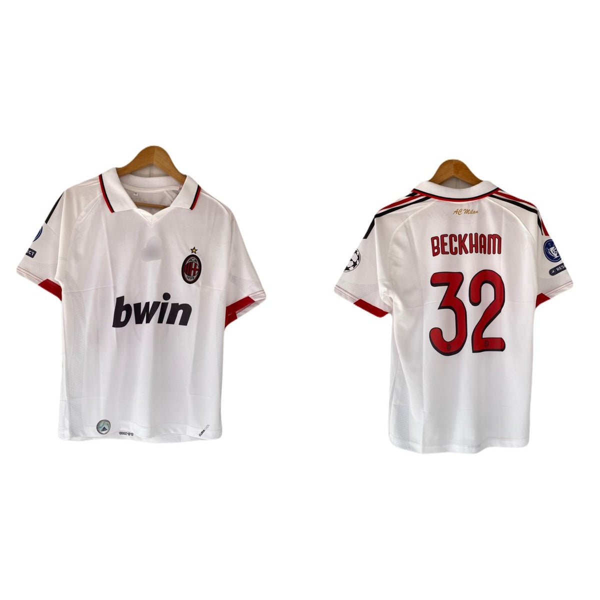 Beckham Ac Milan Five Sleeve Collar Embroidery jersey - P2769 | BMG STORE