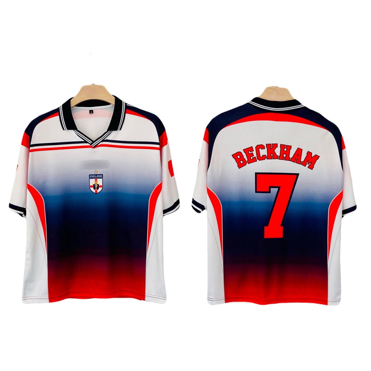 Beckham England Five Sleeve Collar Sublimation jersey P2593 | BMG STORE