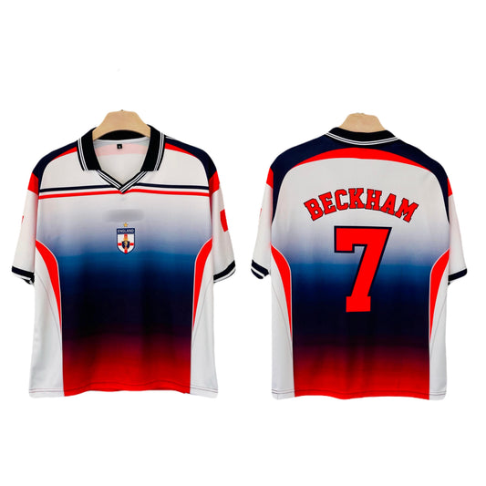Beckham England Five Sleeve Collar Sublimation jersey P2593 | BMG STORE