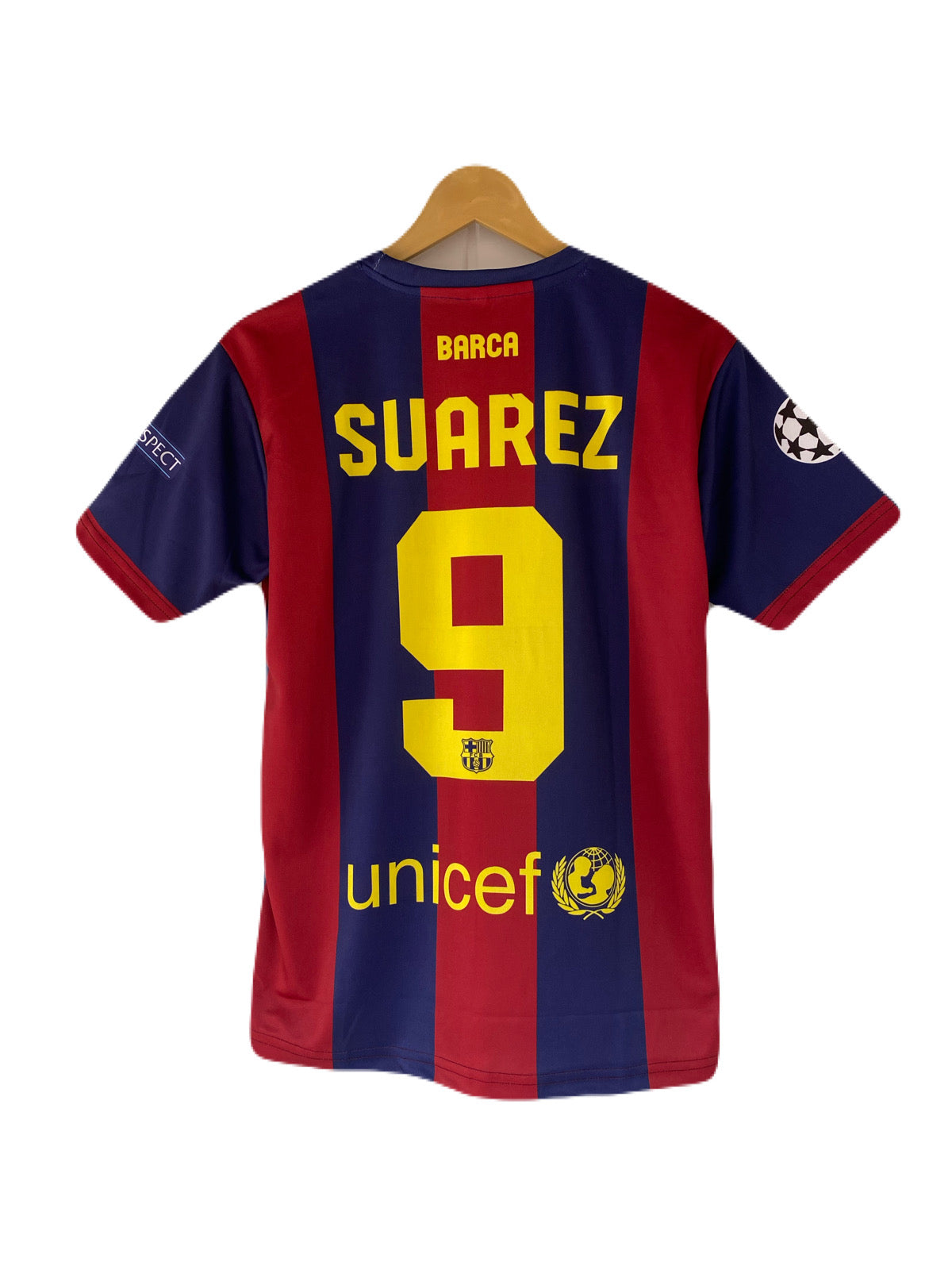 Suarez Barcelona 2015/16 Half Sleeve Embroidery Jersey P2652 | BMG STORE