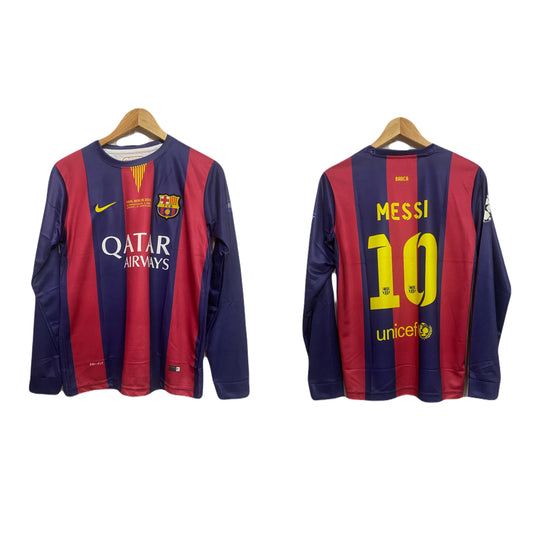 Barcelona 2014-15 Home Messi Full sleeve Embroidery - P49 - bmg store