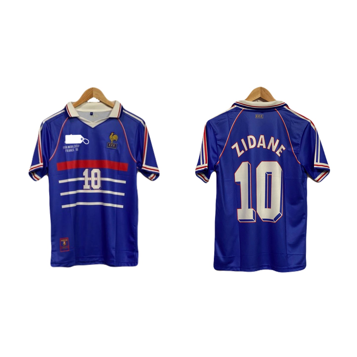 France 1998 world cup zidane home jersey - P431 bmg store