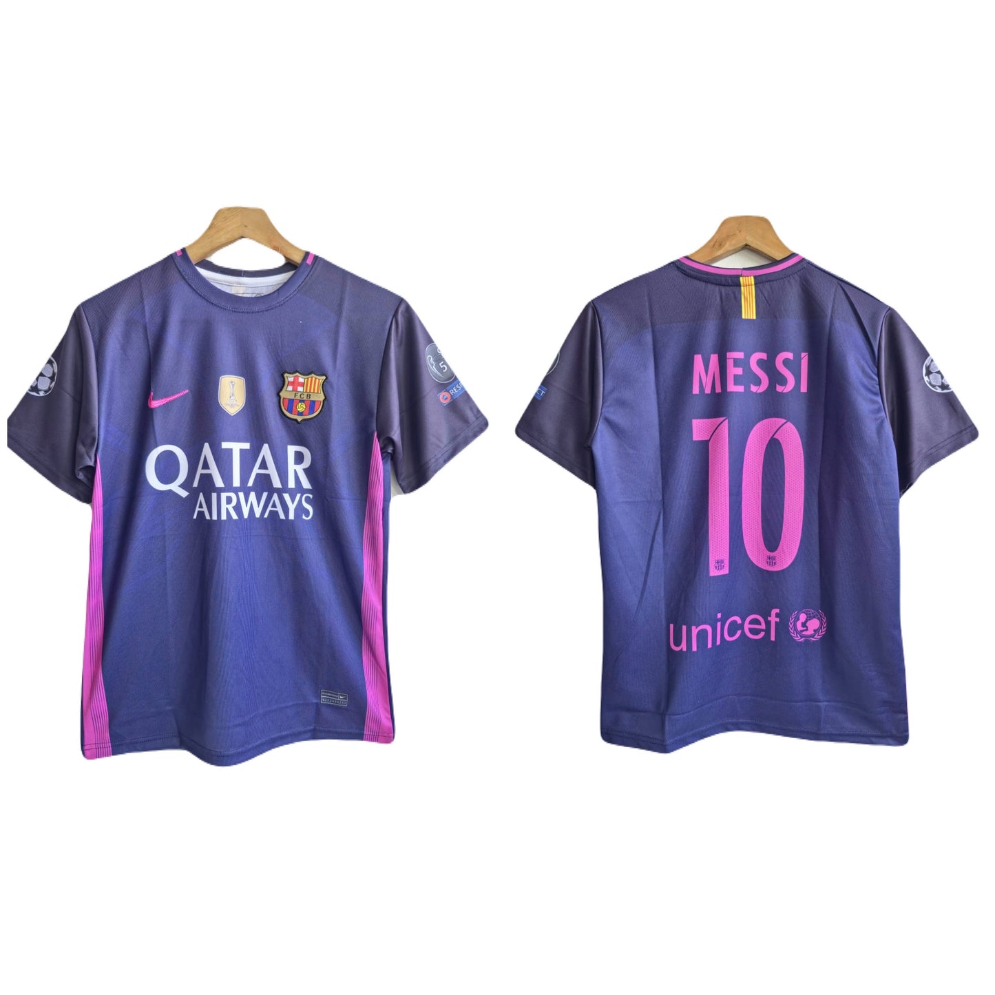 Barcelona 2016-17 away jersey Messi  Half sleeve -P1186
