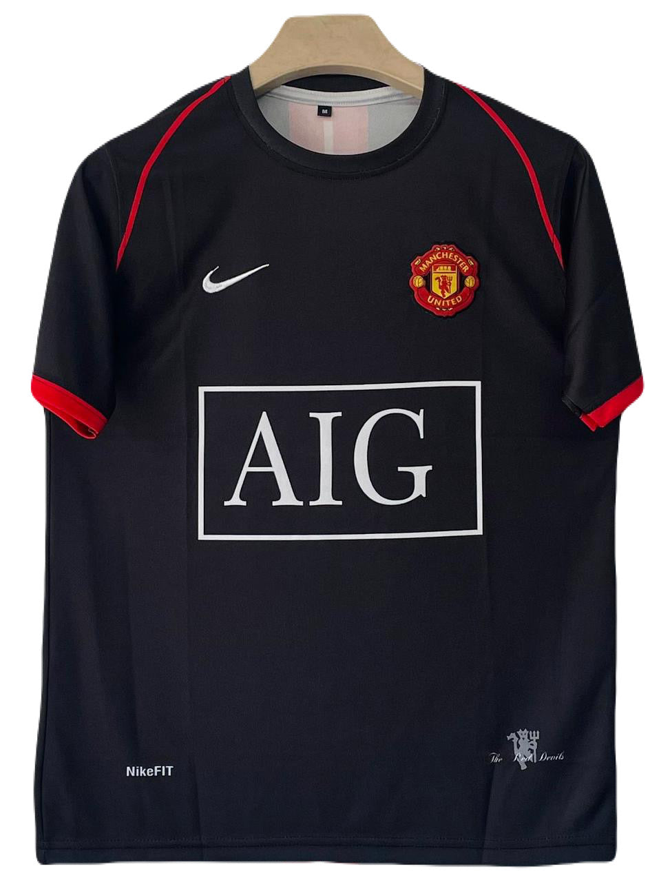 Ronaldo Manchester United 2008 away jersey half sleeve embroidery- P2438