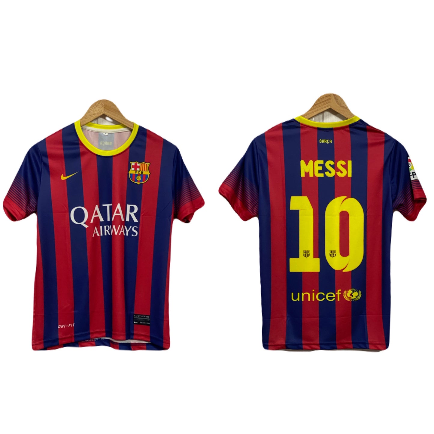 Barcelona 2013-14 Home kit Messi Half sleeve - P200