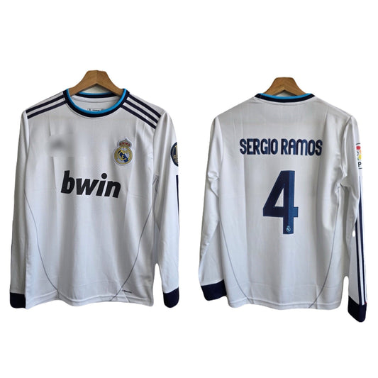Realmadrid 2012/13 home jersey sergio Ramos full sleeve  P318 -  bmg store