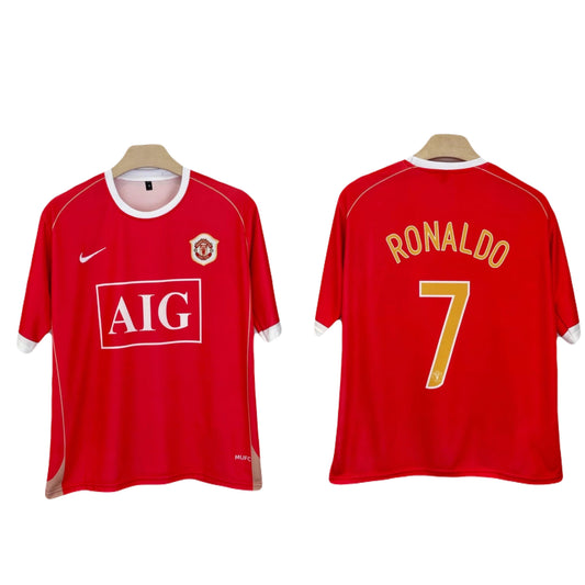 Manchester United 2006-07 Home kit Ronaldo Embroidery Five Sleeve - bmg store