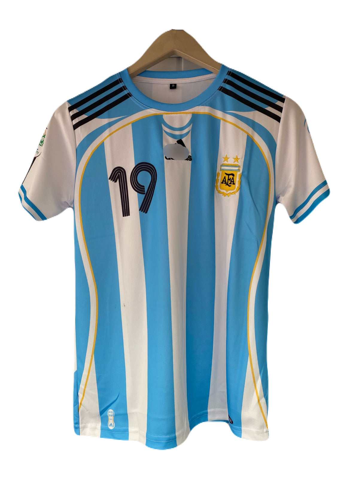 Messi Argentina 2006 Home Half Sleeve embroidery jersey - P2216