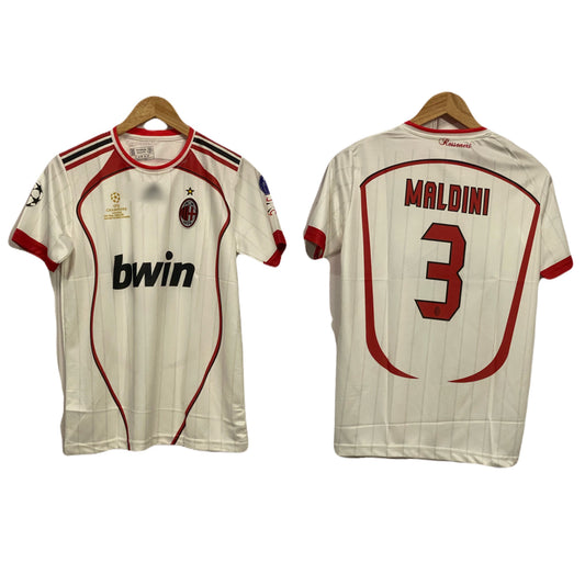 Ac Milan 2006-07 Away kit Maldini Half sleeve Embroidery - P113 - bmg store