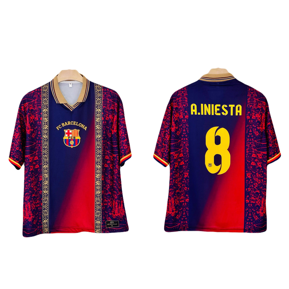 Iniesta Barcelona Special Edition Five Sleeve collar Sublimation P2756 | BMG STORE