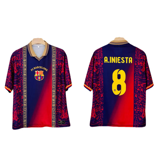 Iniesta Barcelona Special Edition Five Sleeve collar Sublimation P2756 | BMG STORE