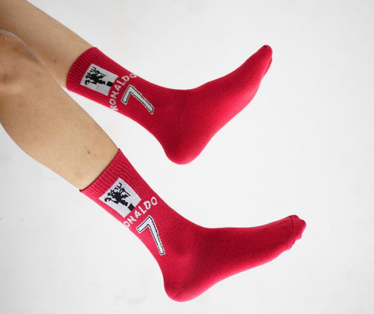 Manchester United Ronaldo Red Socks