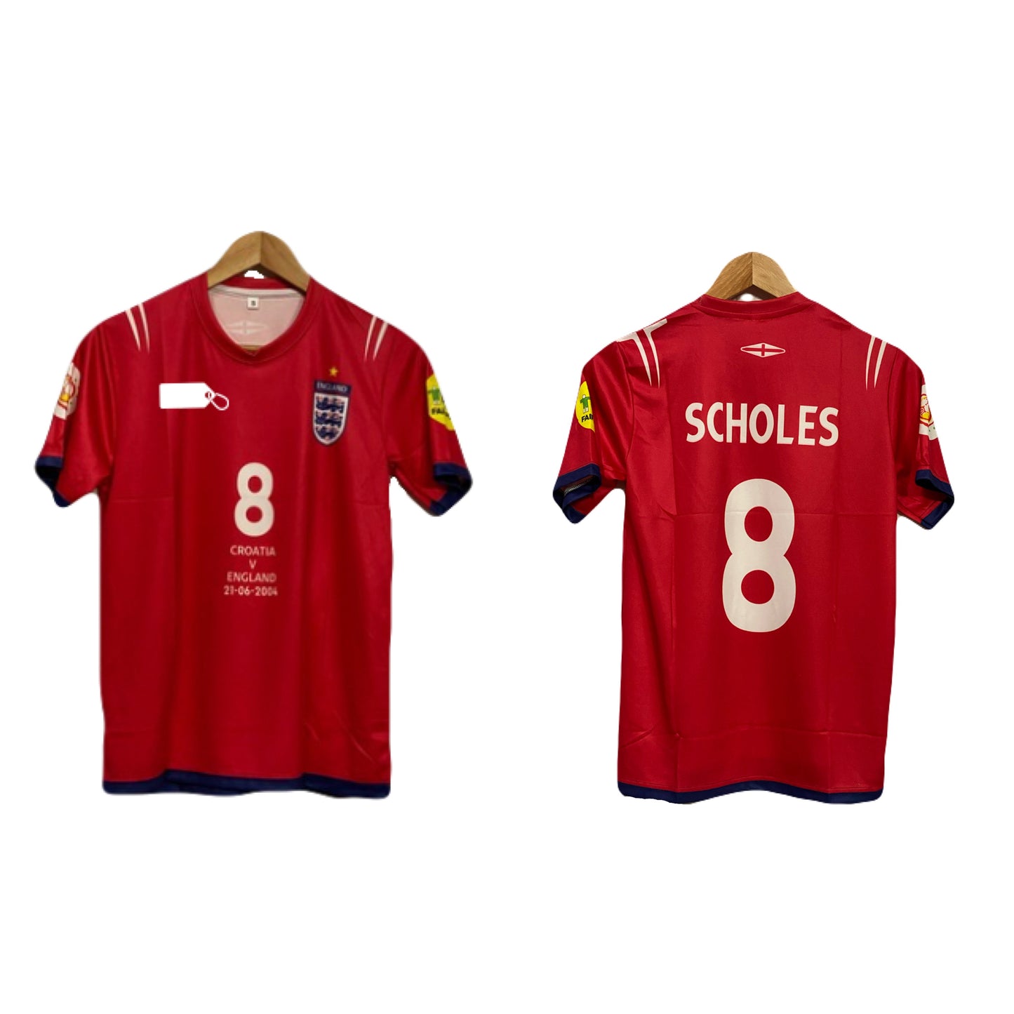 Scholes england 2004 home jersey - P573 bmg store