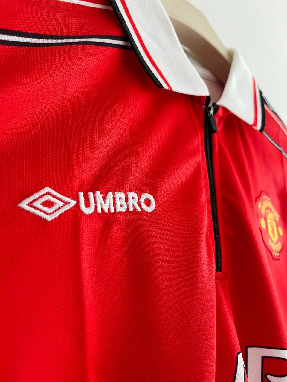 Manchester united 1998/99 Home jersey Beckham zip type P51 - bmg store