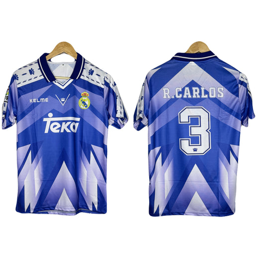 Real Madrid 1996-97 Away Kit Carlos Half Sleeve - bmg store