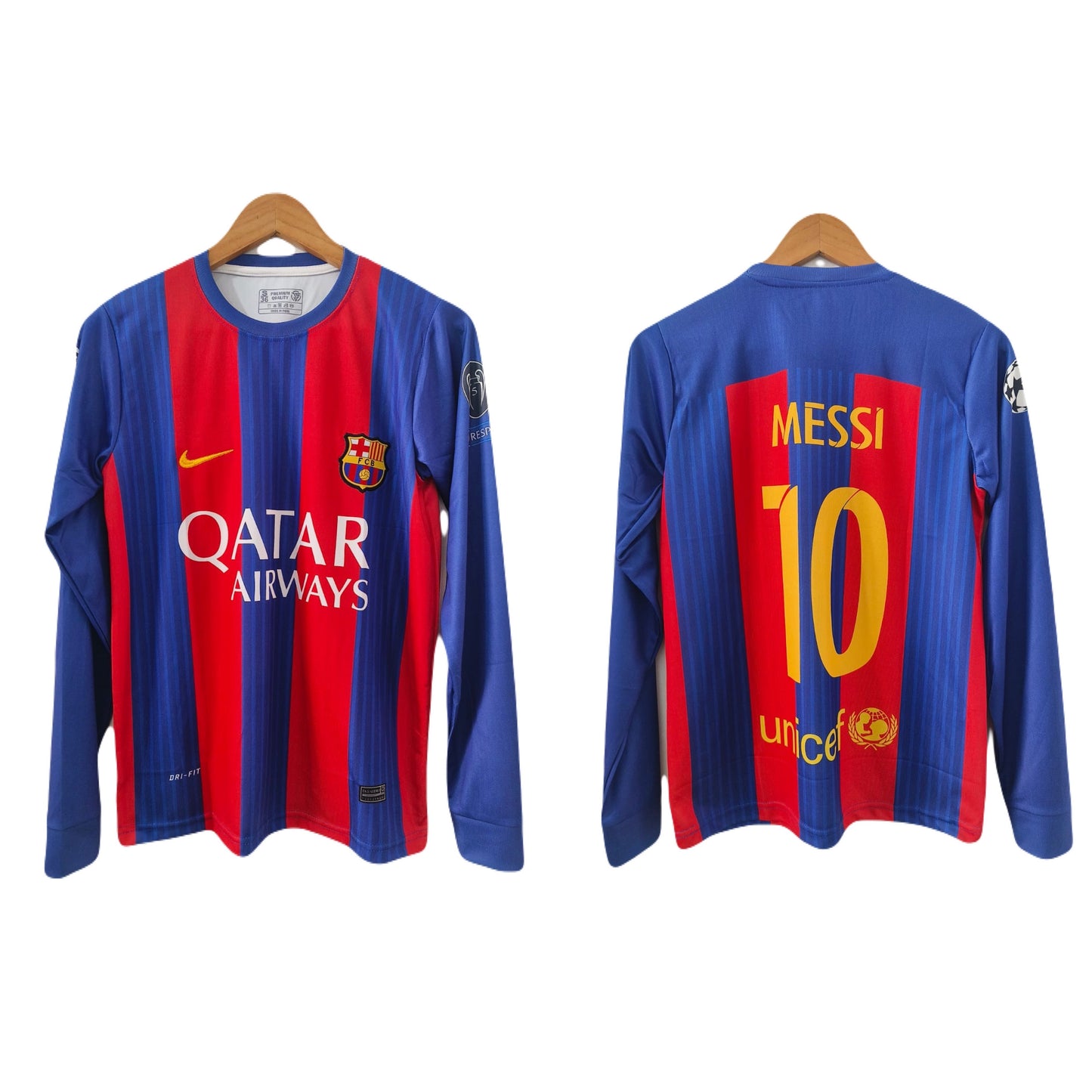 Barcelona 2016/17 leo messi full sleeve embroidery  - P635 bmg store