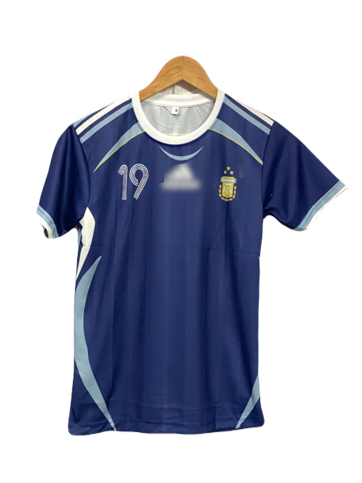 Best retro jersey Argentina 2006 away kit worldcup edition leo messi 19  Half sleeve  -bmg store