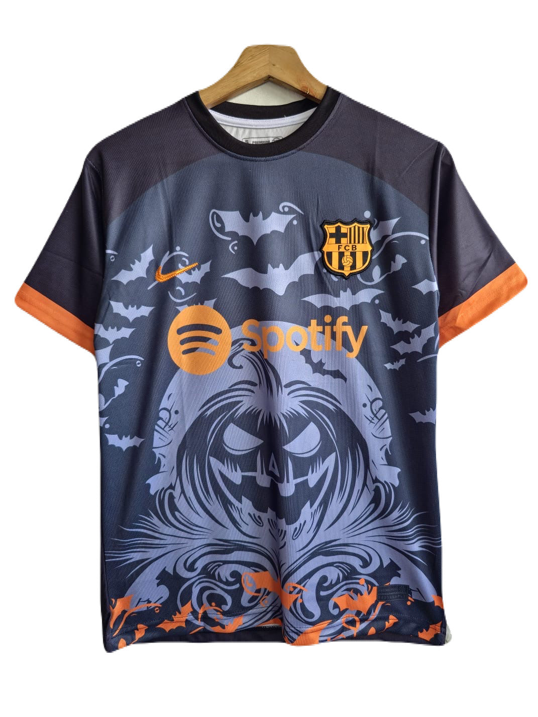 Fc Barcelona Halloween special edition half sleeve Embroidery P516 - bmg store