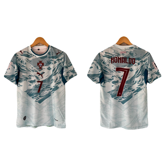 Portugal 2026 World Cup Away ronaldo Half Sleeve Sublimation Jersey - P1488
