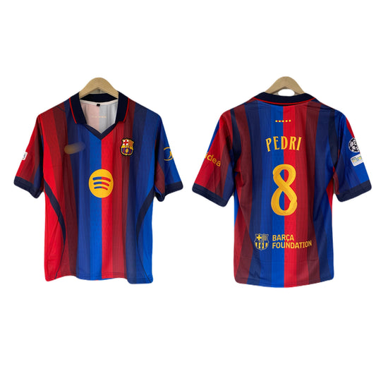 Pedri Barcelona 2026/27 Home Five Sleeve Collar Embroidery- P2561 | BMG STORE