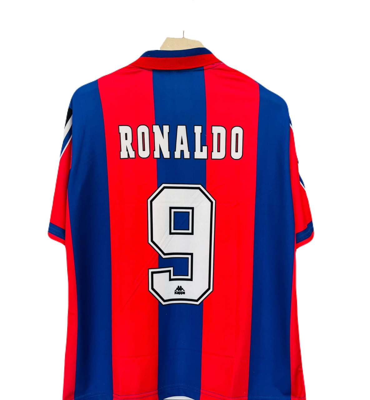 1996/97 home jersey barcelona five sleeve ronaldo - bmg store