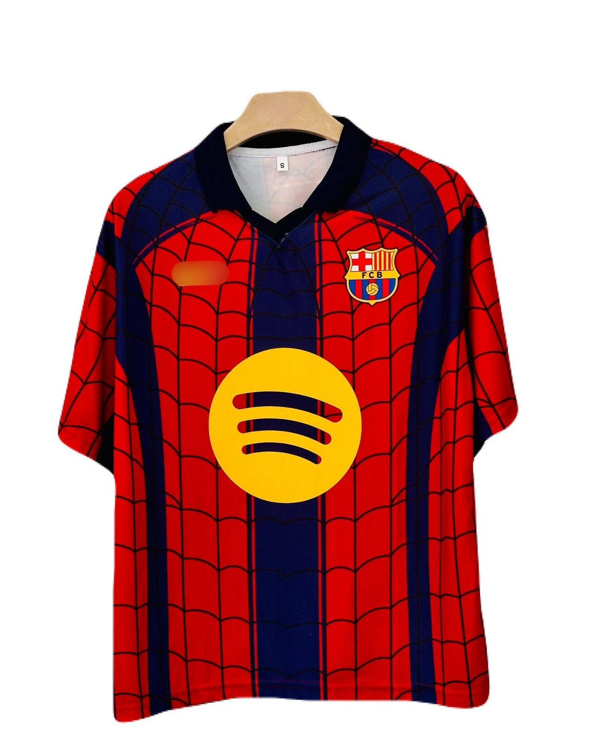 Raphina Barcelona 2026-27 Spider Edition Five Sleeve Collar Sublimation jersey P2639 | BMG STORE