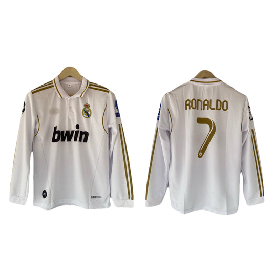 Ronaldo Real Madrid full sleeve  Collar Sublimtion Jersey