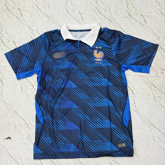 France 2026 world cup Home Imported Half sleeve Collar jersey -