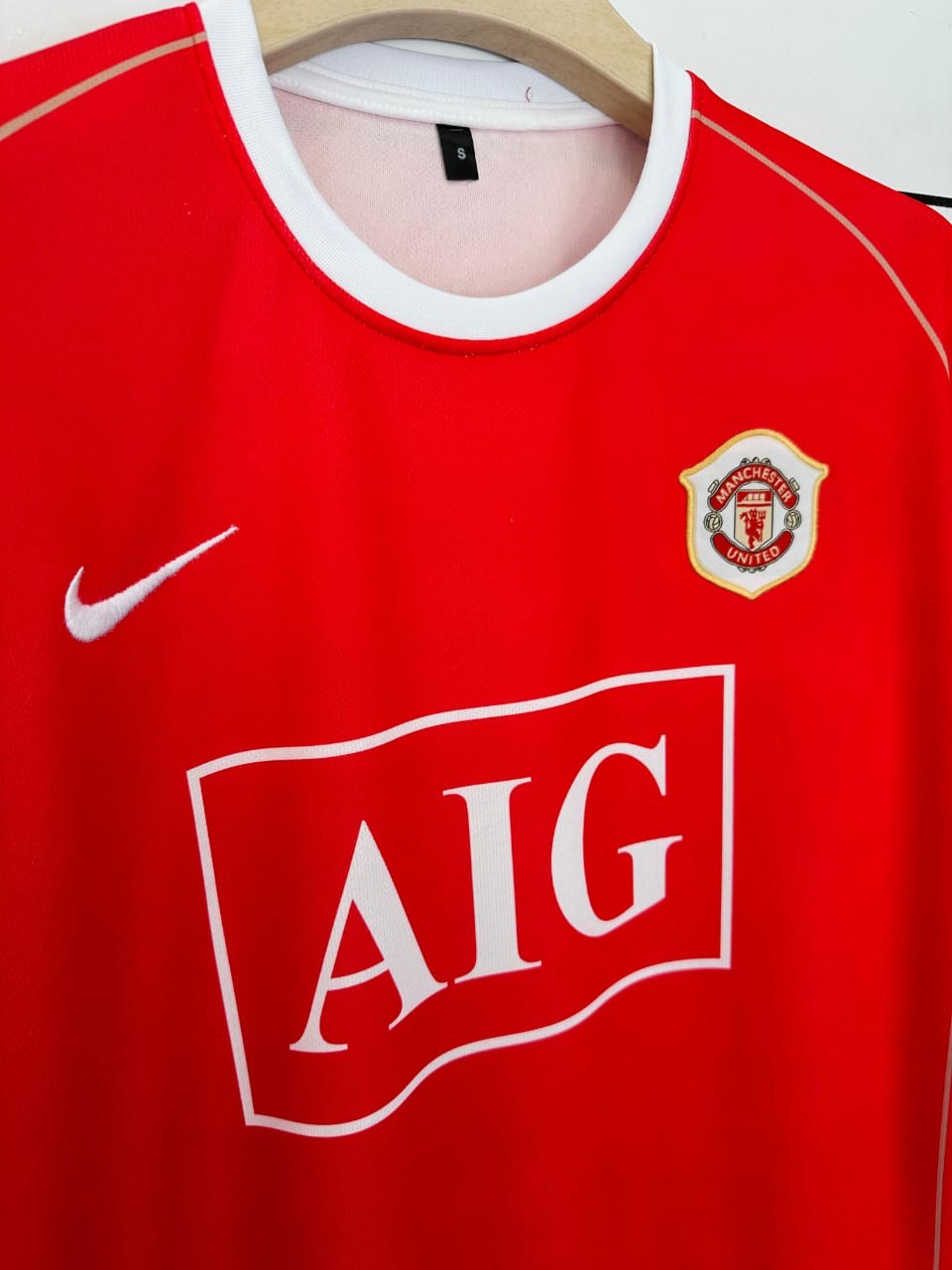 Manchester United 2006-07 Home kit Ronaldo Embroidery Five Sleeve - bmg store