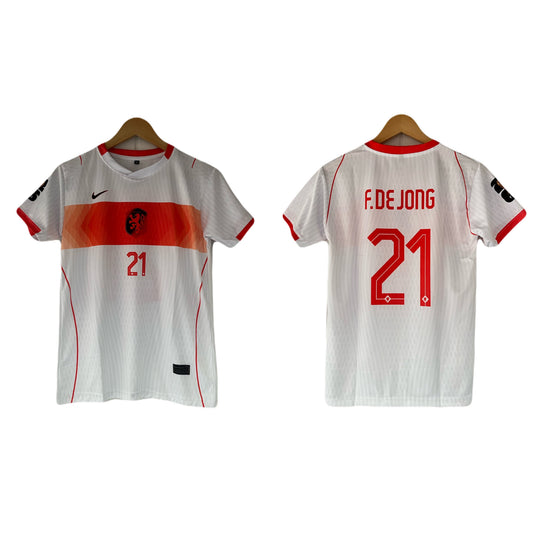 Netherland 2026 world cup away jersey de jong half sleeve sublimation - P1547