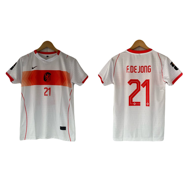 Netherland 2026 world cup away jersey de jong half sleeve sublimation - P1547
