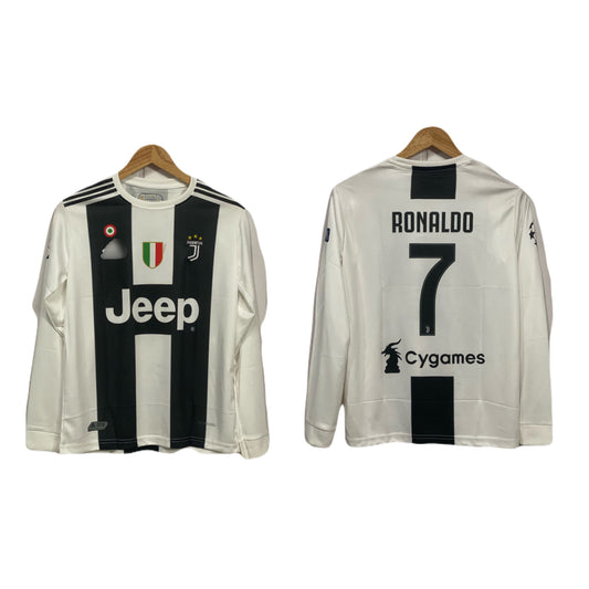 Juventus 2018-19 Home kit Ronaldo Full sleeve - P326 - bmg store