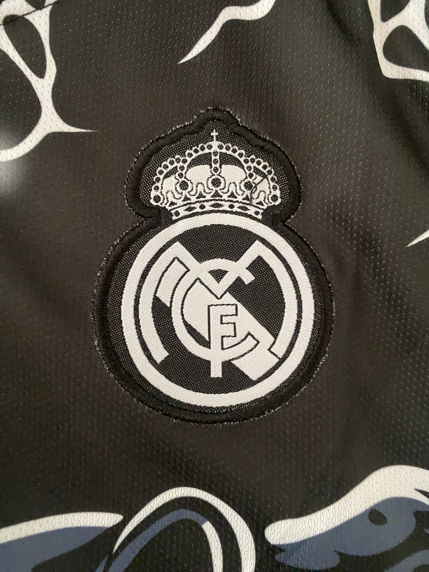 Real madrid plain back sleevless bibs embroidery - P2091