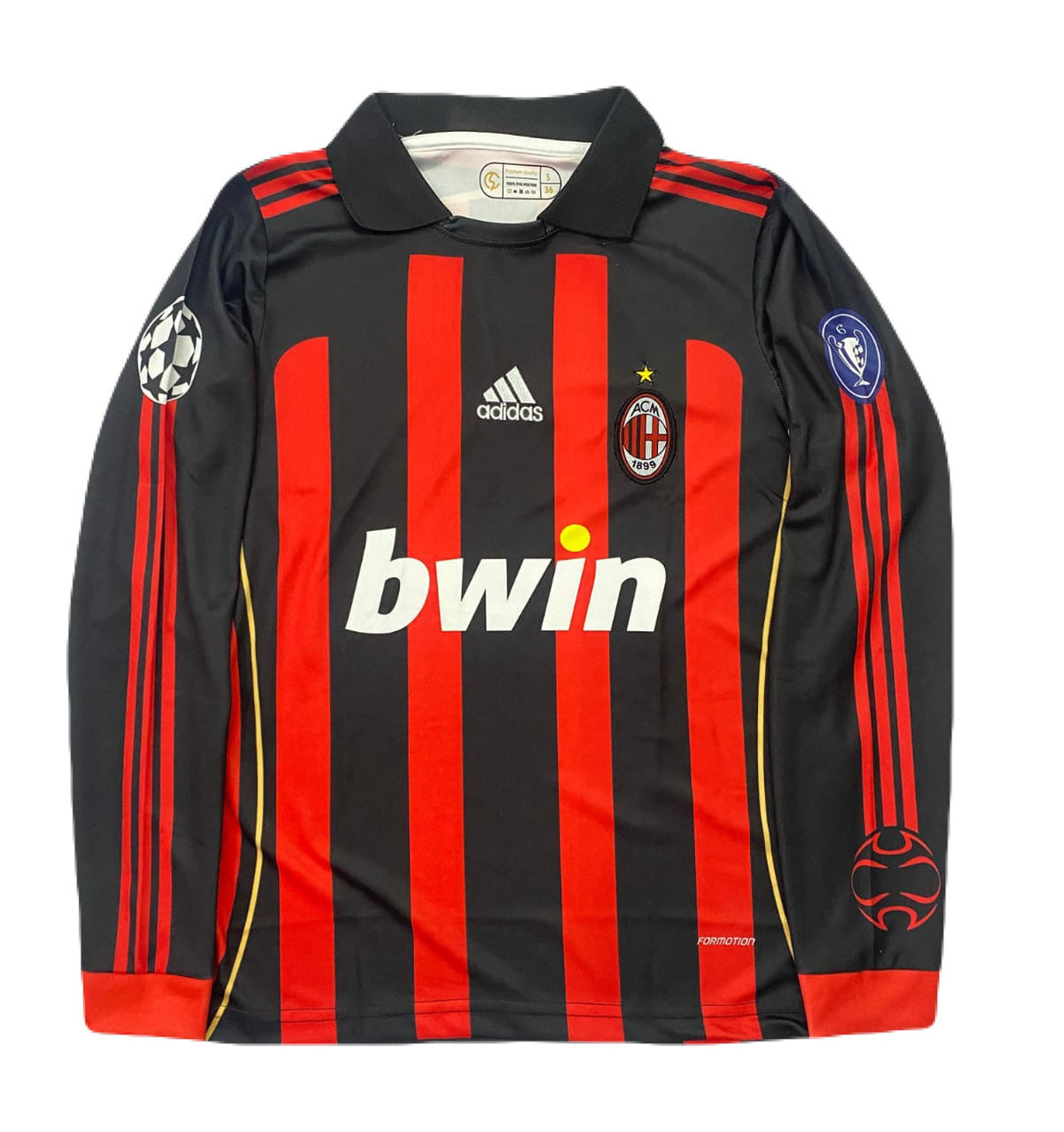 Ac Milan 2006/07 Home MALDINI Full Sleeve Collar Embroidery P420 | BMG STORE