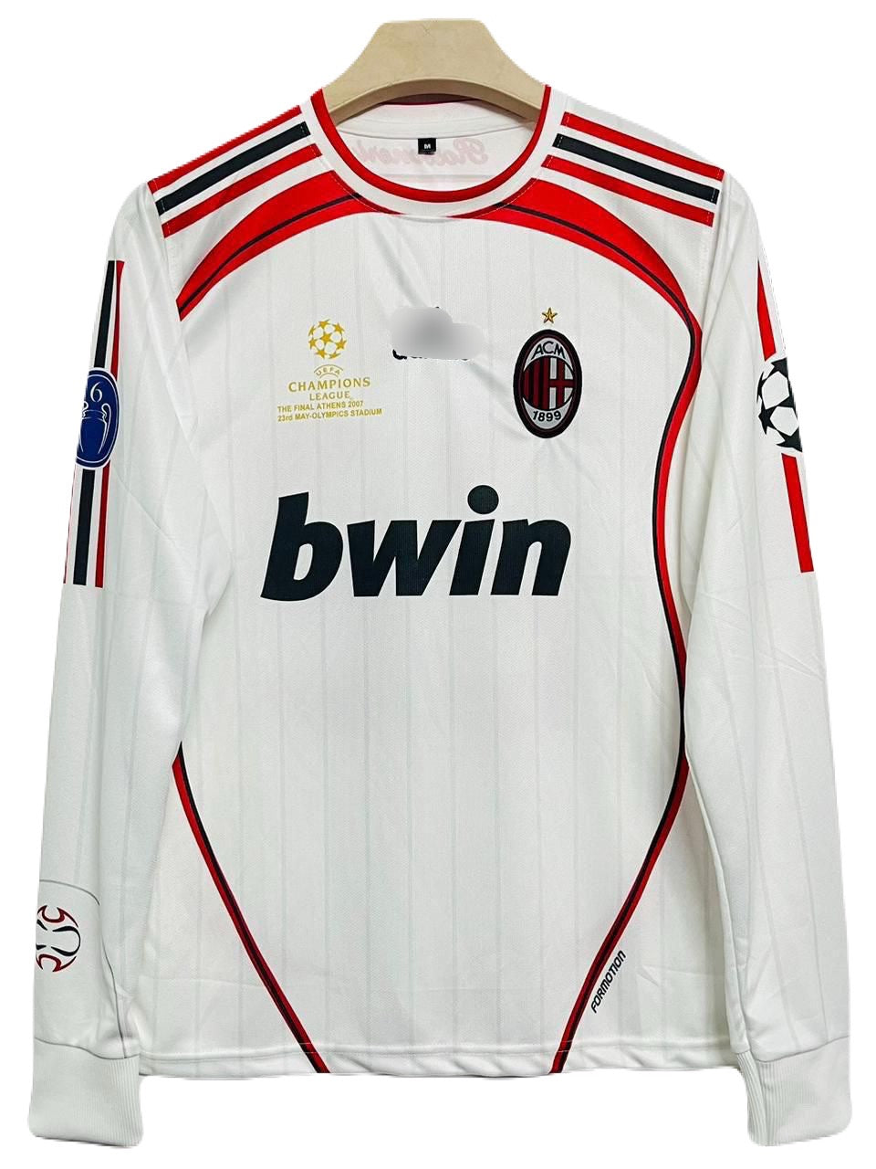 Ac Milan Ucl final Edition 2006-07 Away Kit Kaka Full Sleeve Embroidery  - P1487
