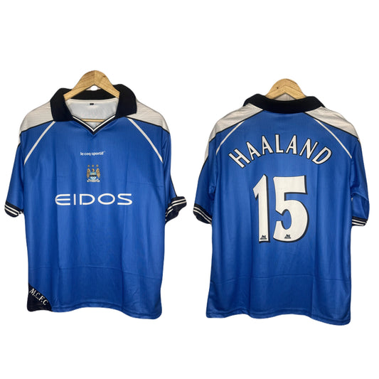 Manchester City 1999-00 Home Kit Haaland Five Sleeve -  P853 bmg store