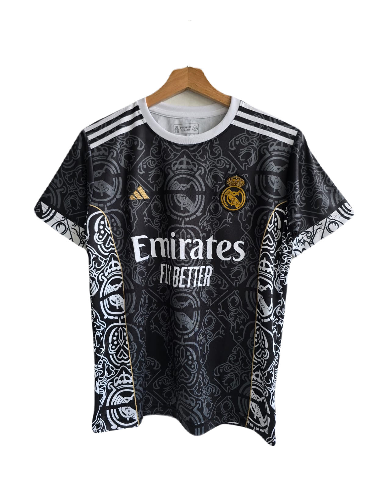 Real madrid special kit black and white -P1191 ms retro store