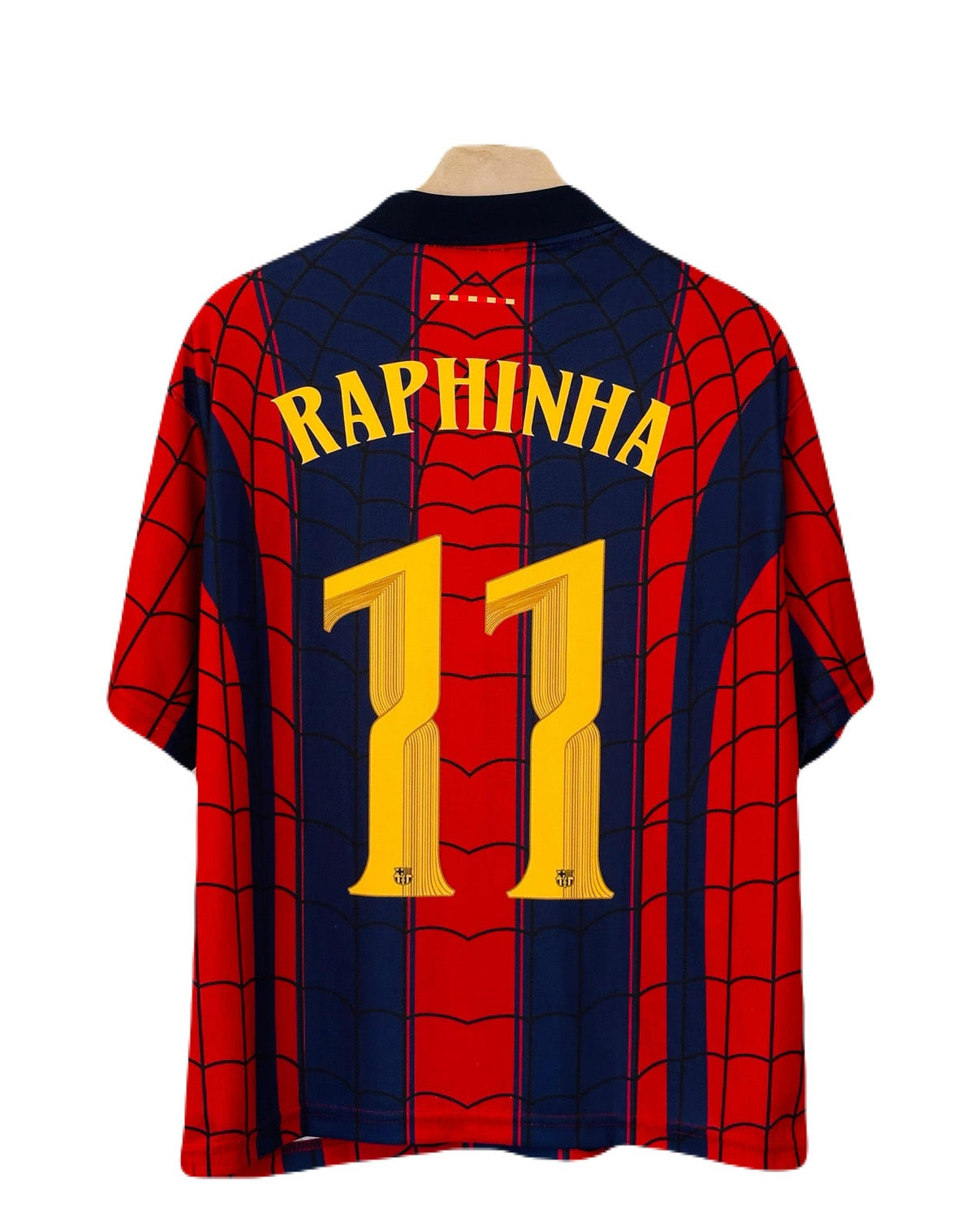 Raphina Barcelona 2026-27 Spider Edition Five Sleeve Collar Sublimation jersey P2639 | BMG STORE