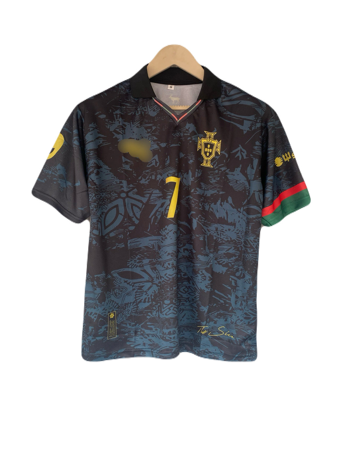 Ronaldo Portugal Five sleeve Collar Sublimation jersey- P2237