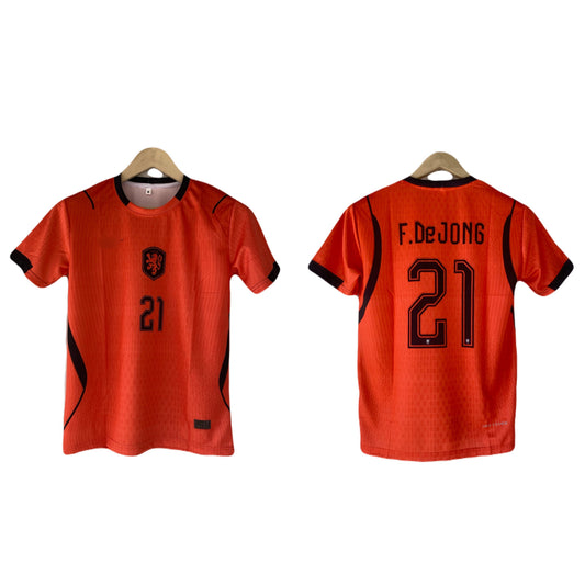 De Jong Netherlands 2026 Half Sleeve home Jersey