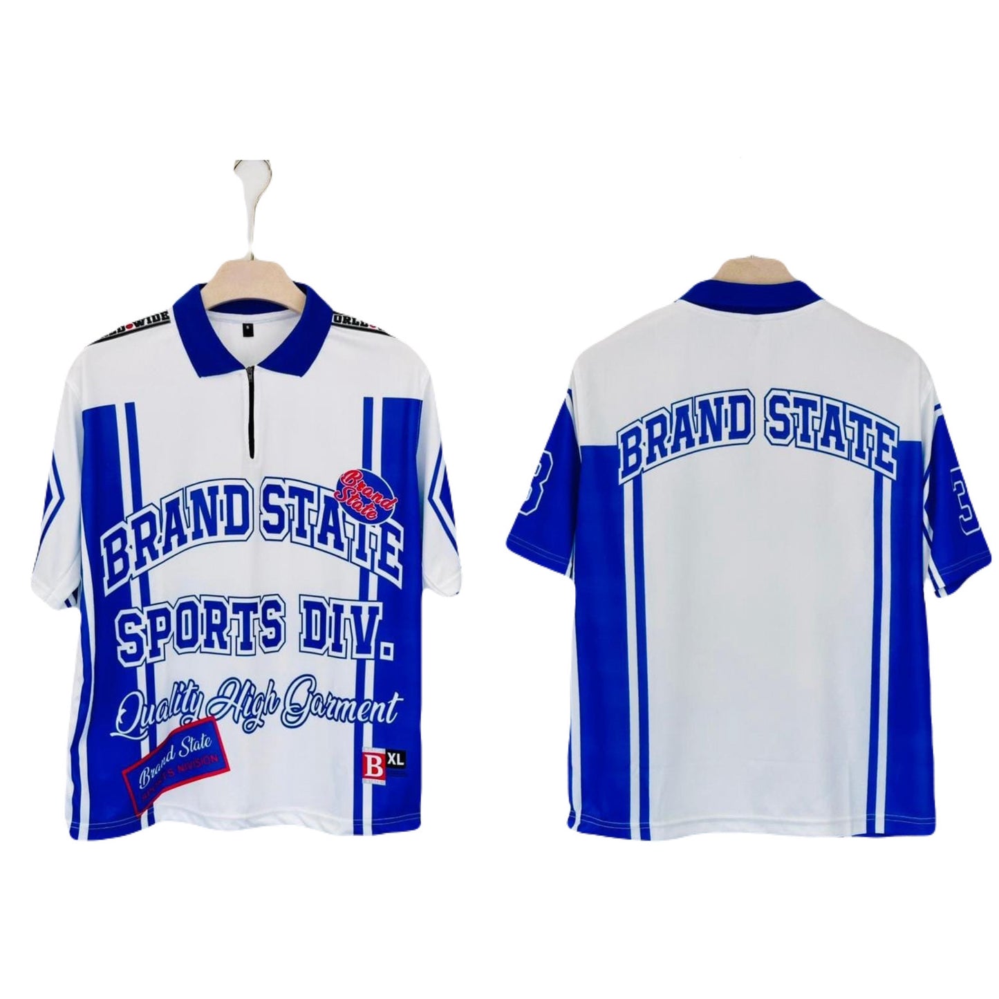 Brand State Sports polo Jersey Five Sleeve- P1319