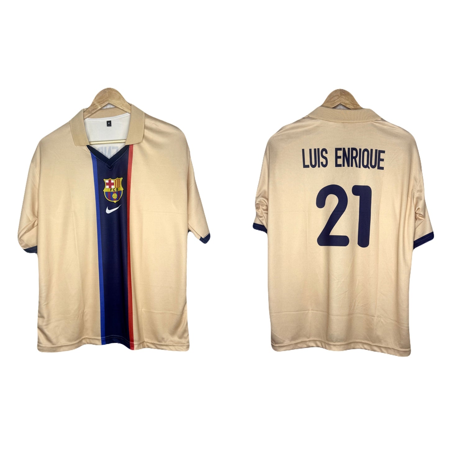 Fc Barcelona 2001-02 Away Kit Luis Enrique Five Sleeve - bmg store
