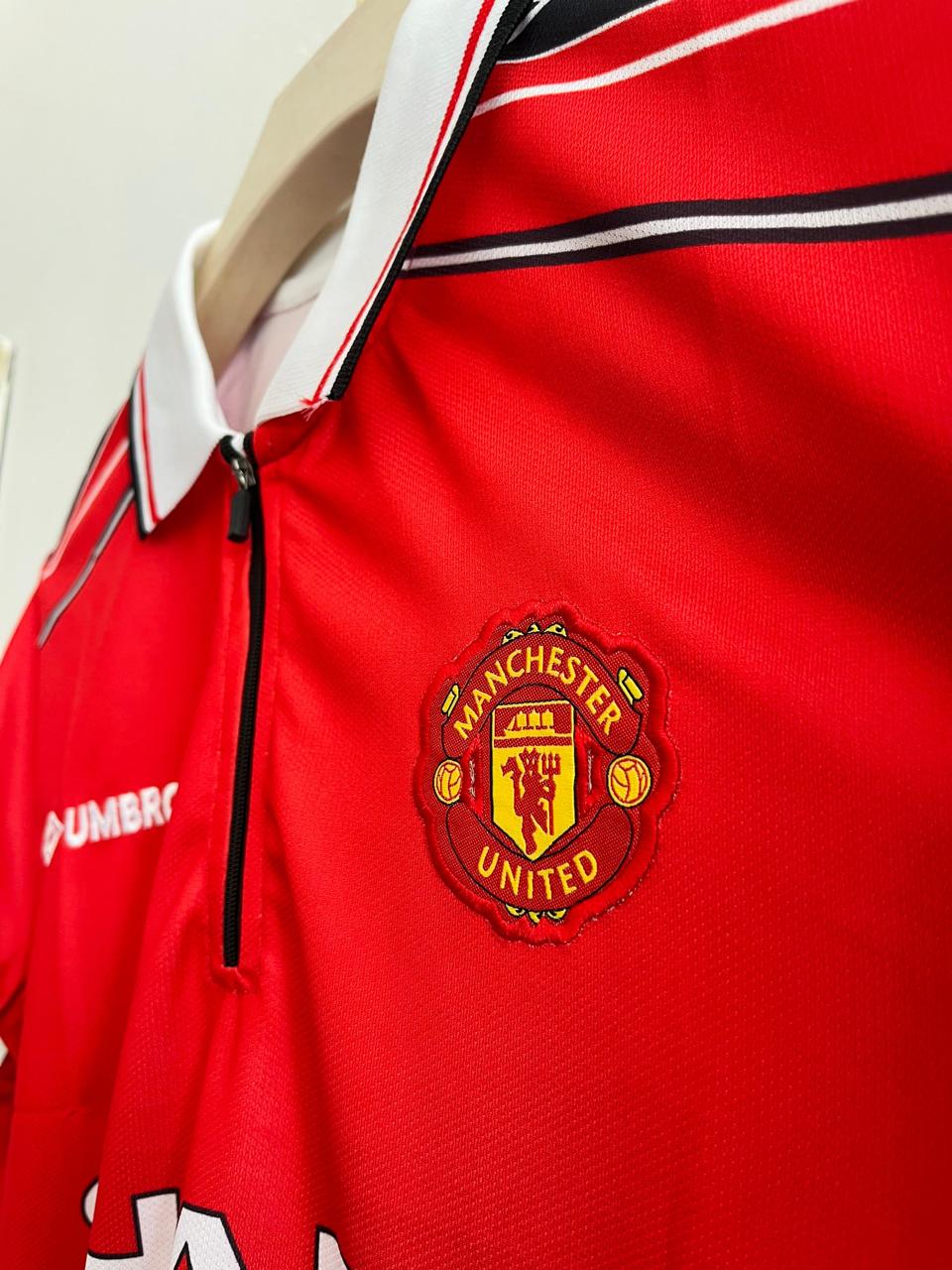 Manchester united 1998/99 Home jersey Beckham zip type P51 - bmg store